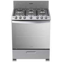 Cocina de gas al piso 30" Door Stop System Gris