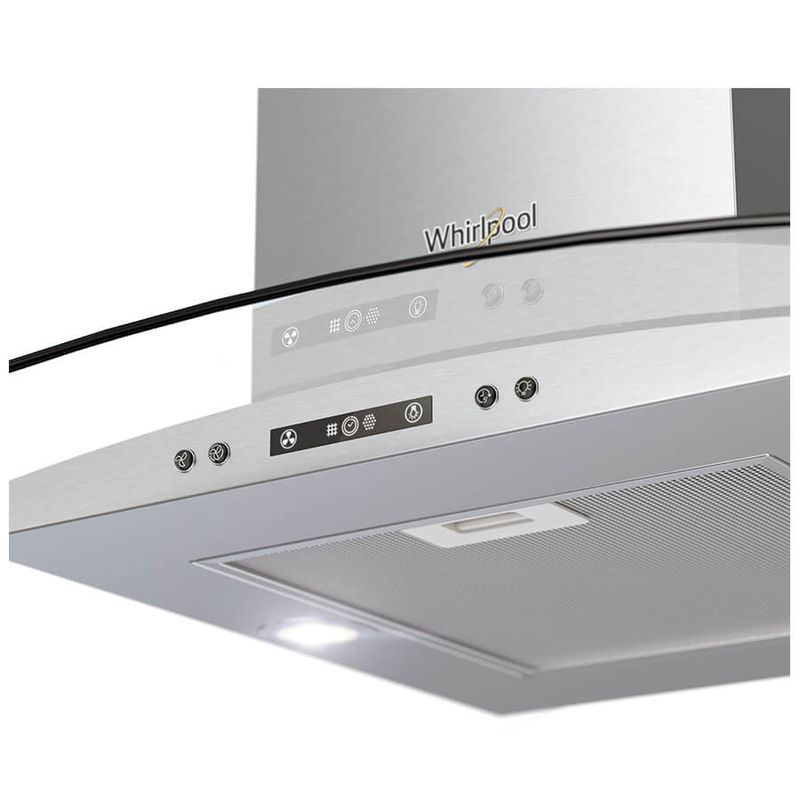 Hotte Aspirante Whirlpool AKR634GY/3 Intégrée 60 Cm - 625 M³/h - Gris - Filtre à Charbon - 3 Vitesses - 6